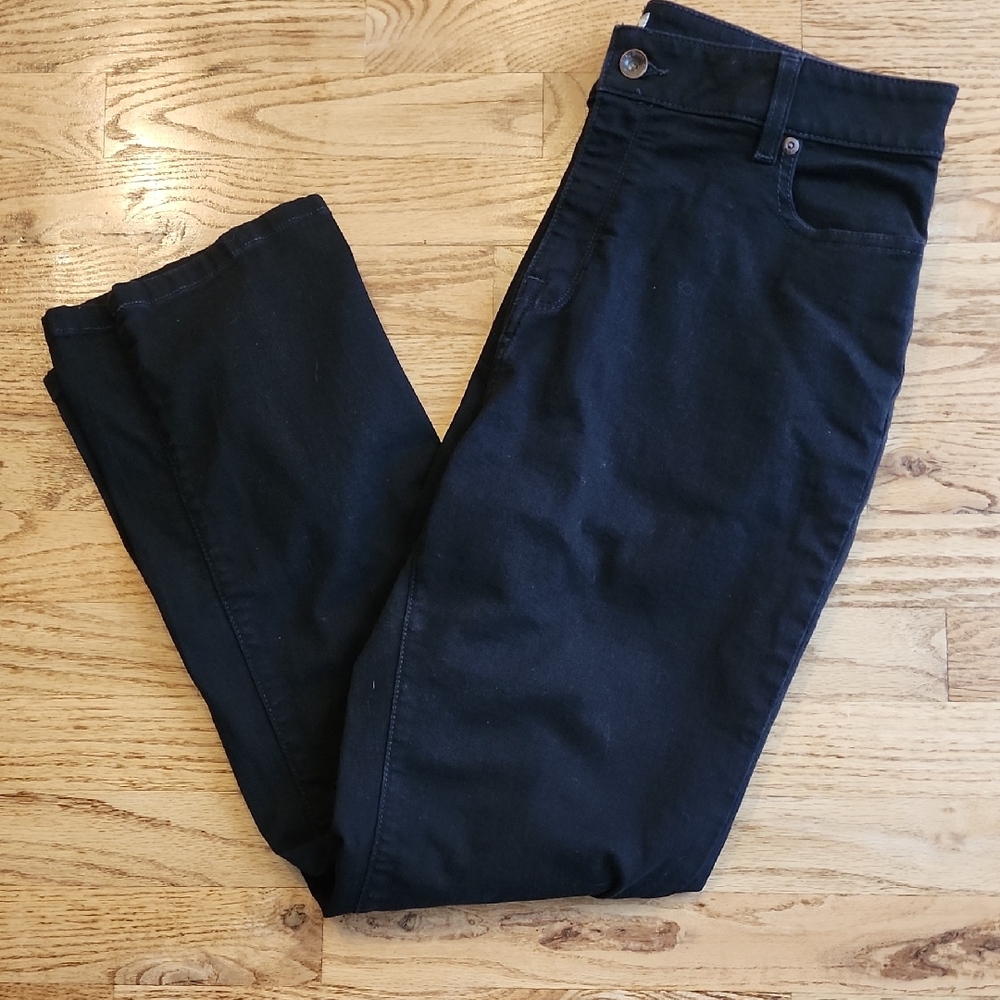 (14) L.L. Bean Women's Black Jeans Classic Denim Casual Weekend Picnic Fitted